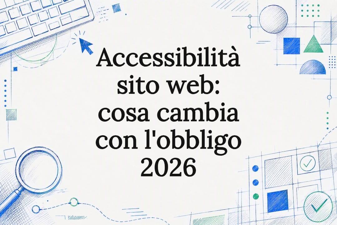 Titolo illustrato sull'accessibilità dei siti web