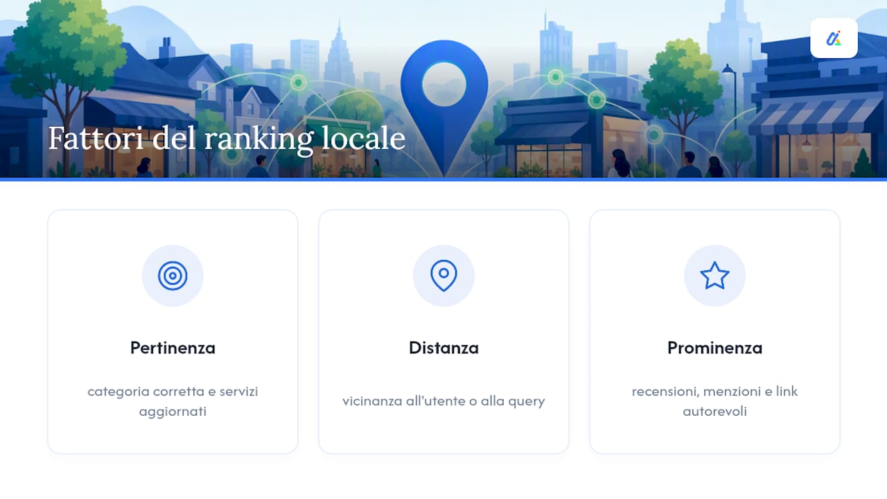 I tre criteri per il posizionamento locale