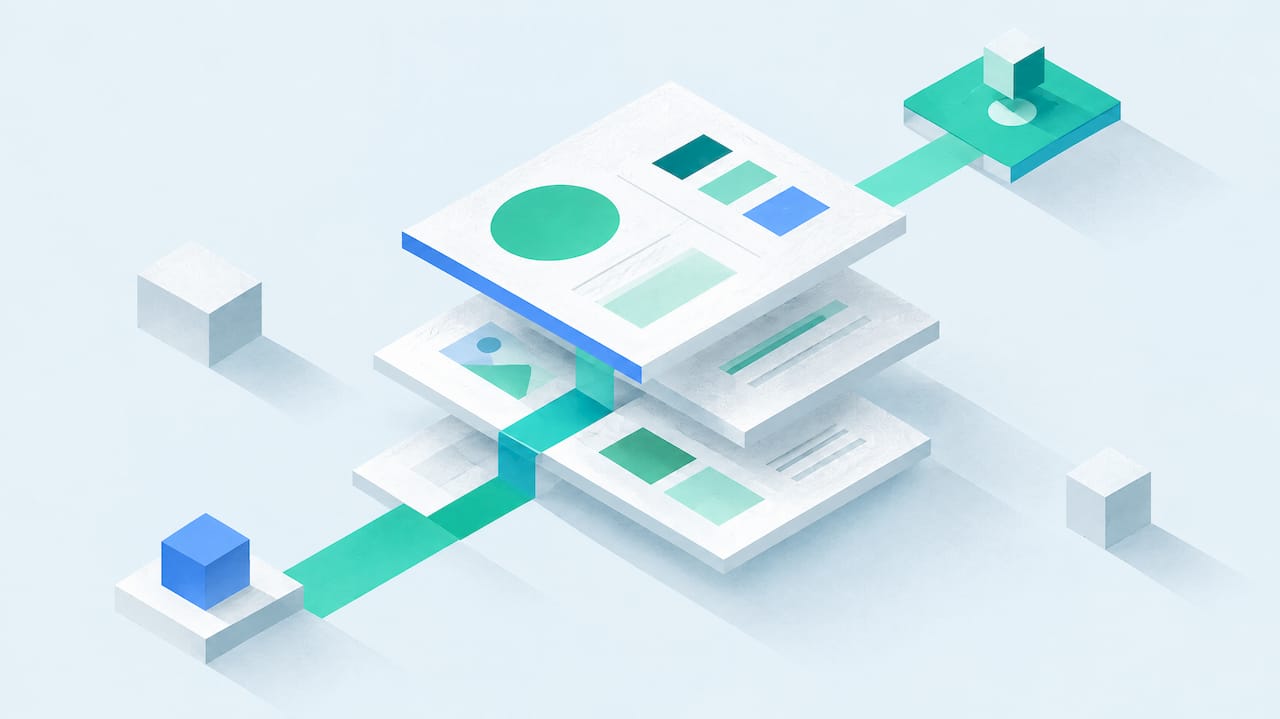 Illustrazione geometrica pensata per il brand book