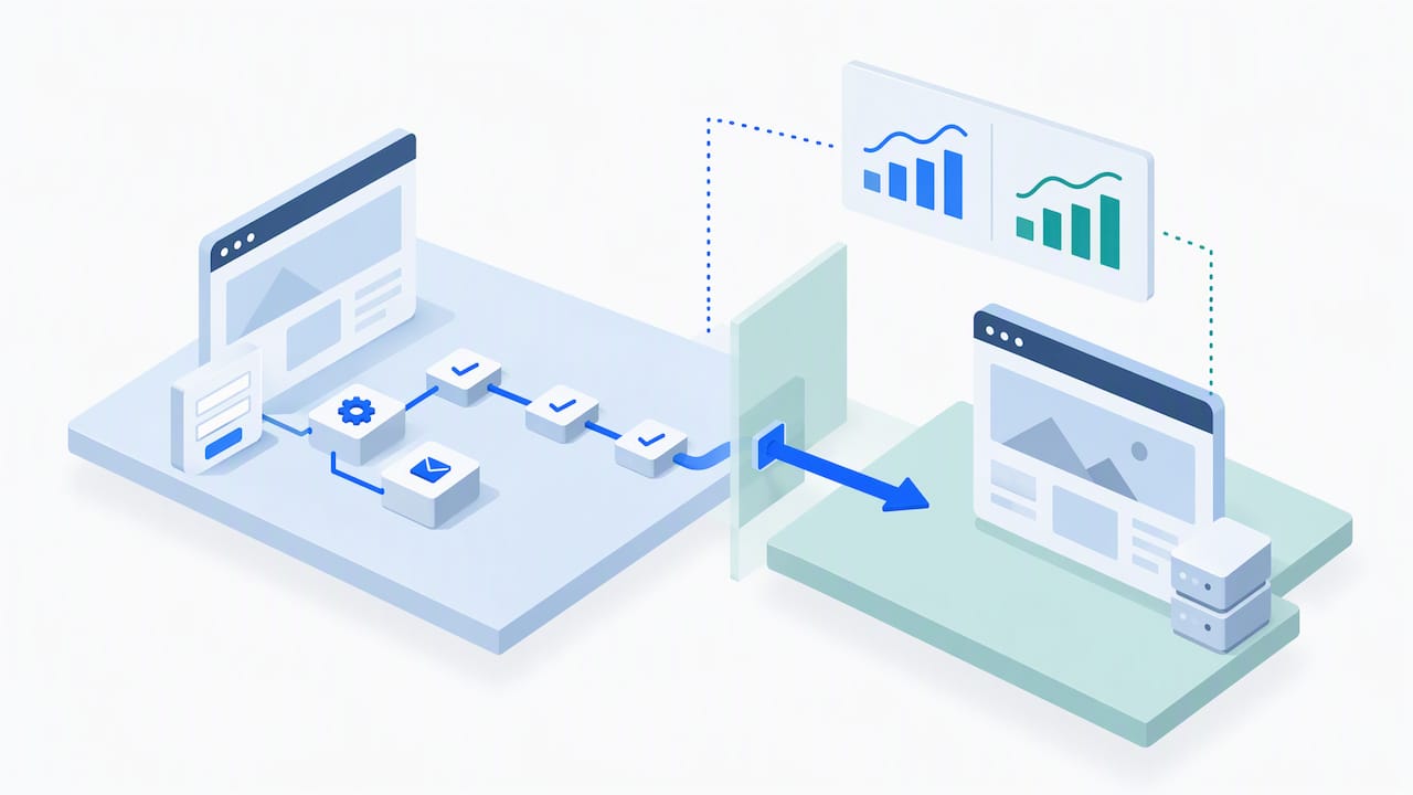 Ambiente di staging separato per testare il sito in sicurezza