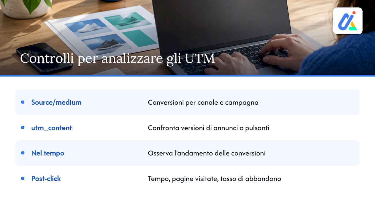 Quattro controlli per analizzare i dati UTM