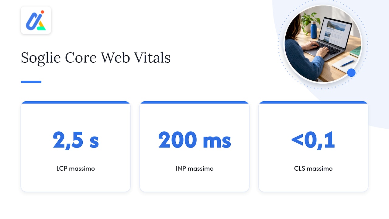 Tre soglie Core Web Vitals a confronto