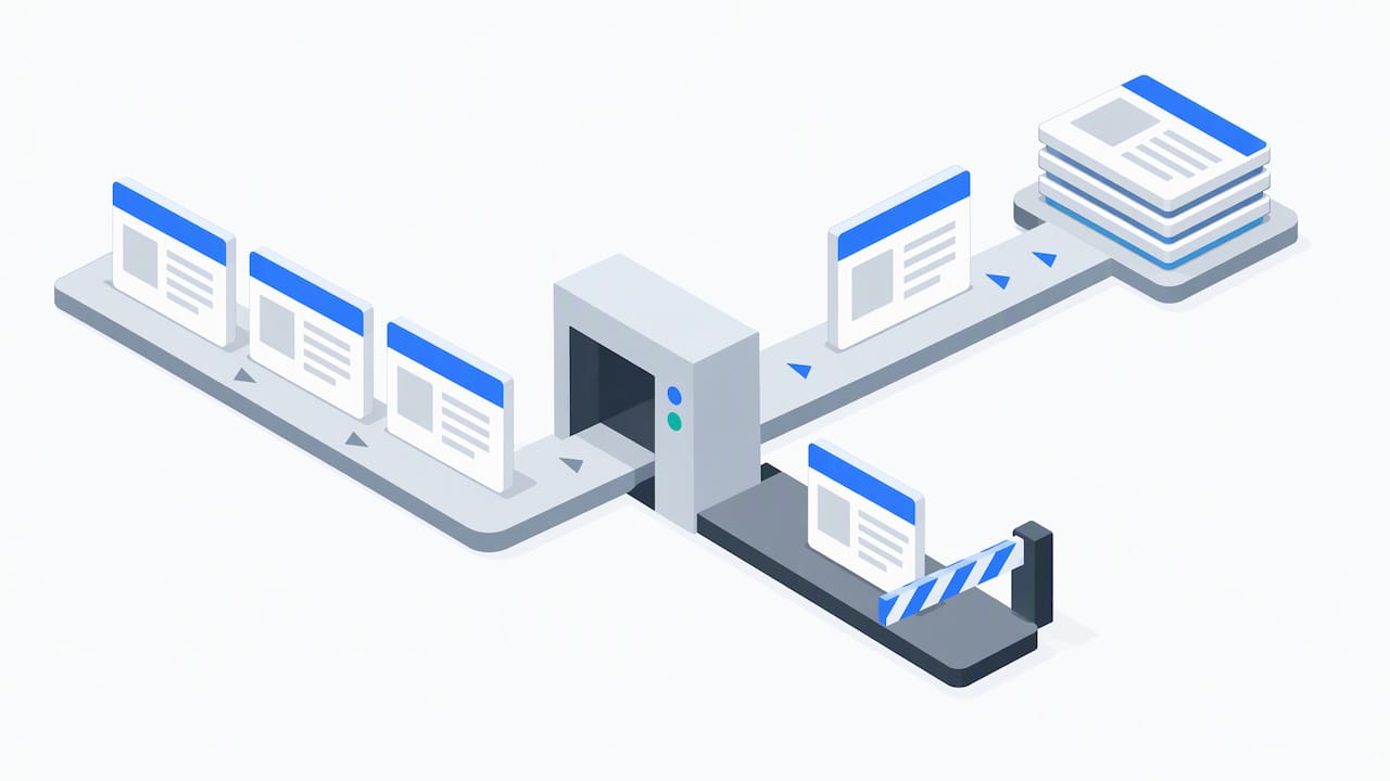 Pagine web escluse prima dell'indicizzazione