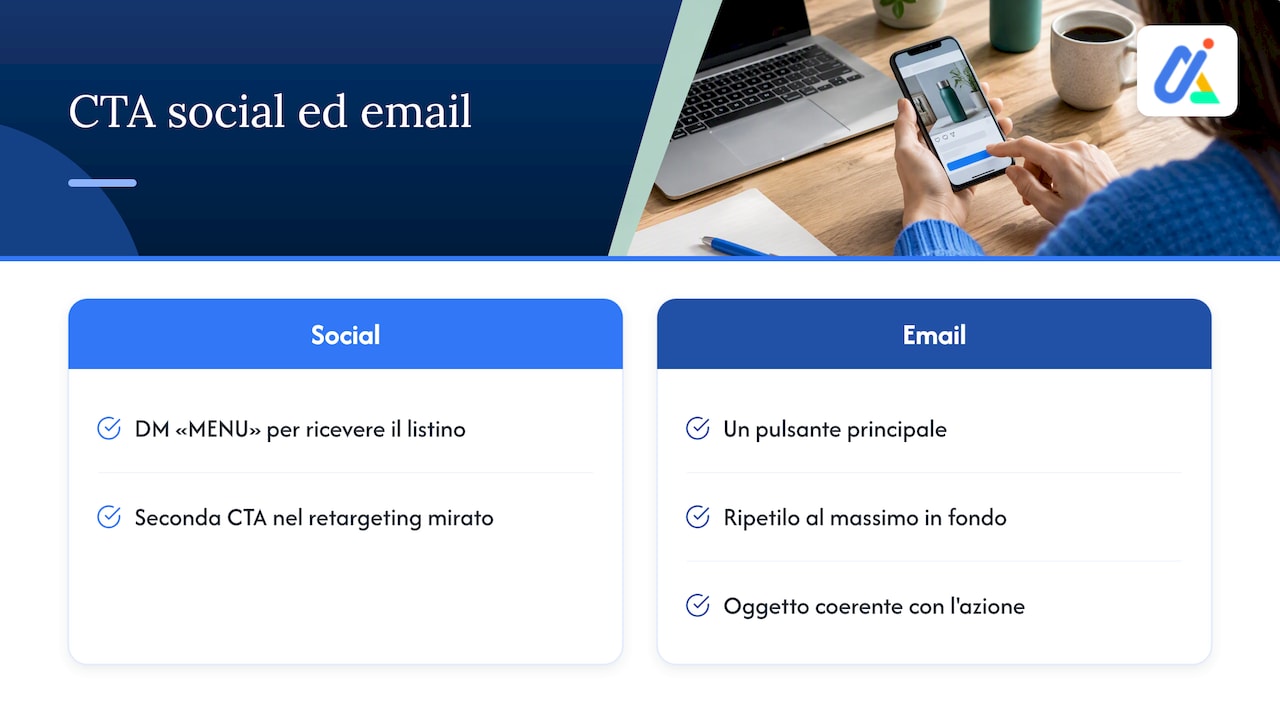 Social and email CTA rules compared