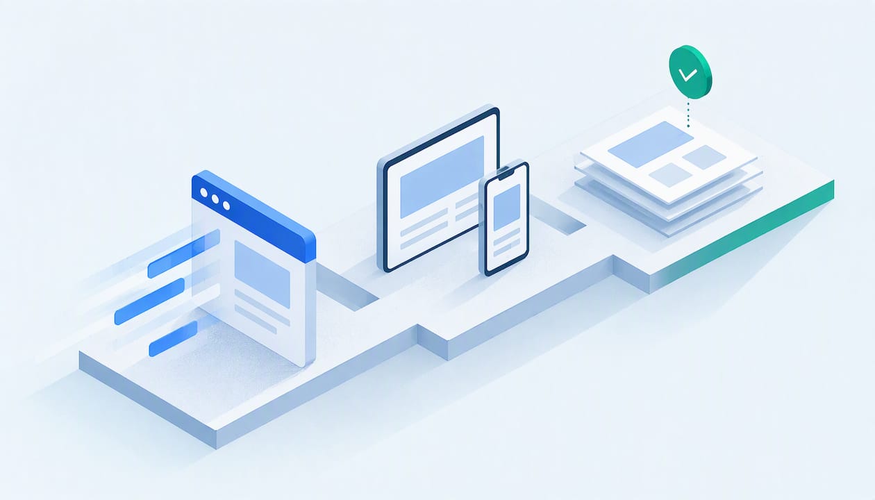Tre livelli geometrici per prestazioni web costanti